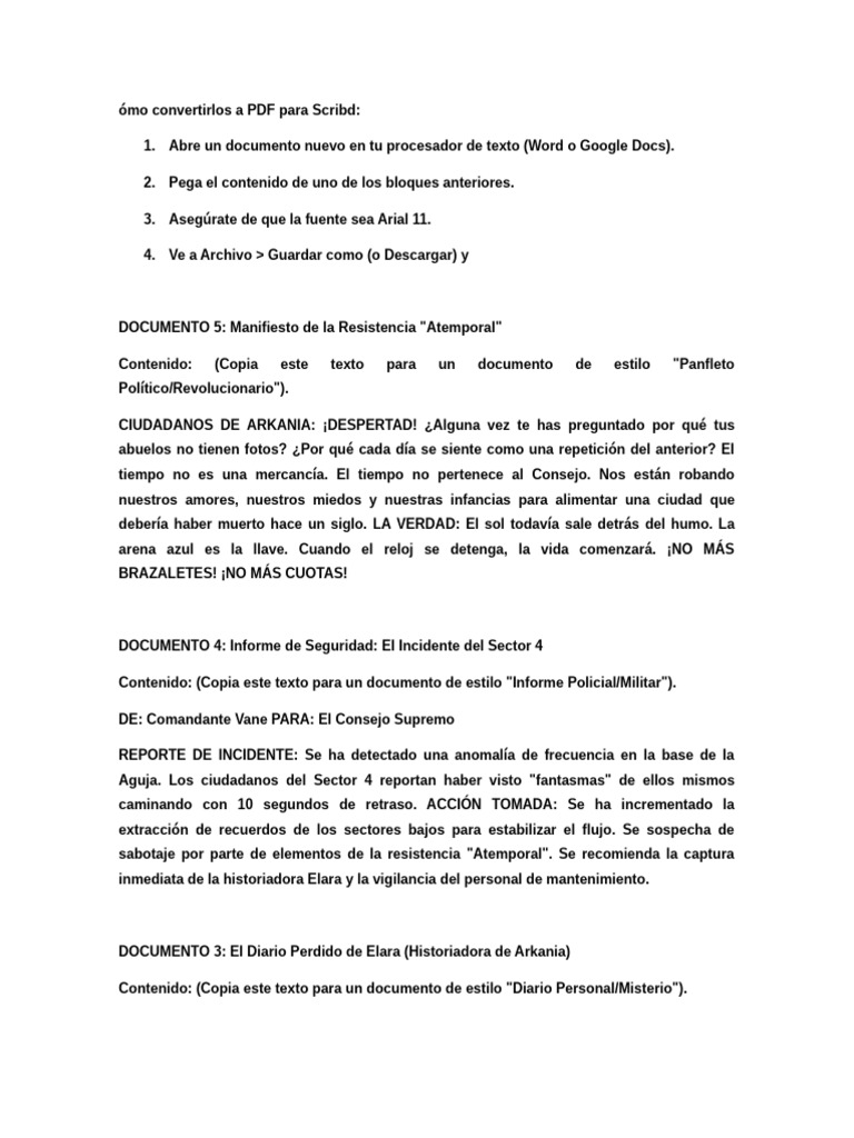 Cómo convertir documentos a PDF para Scribd | PDF | Reloj