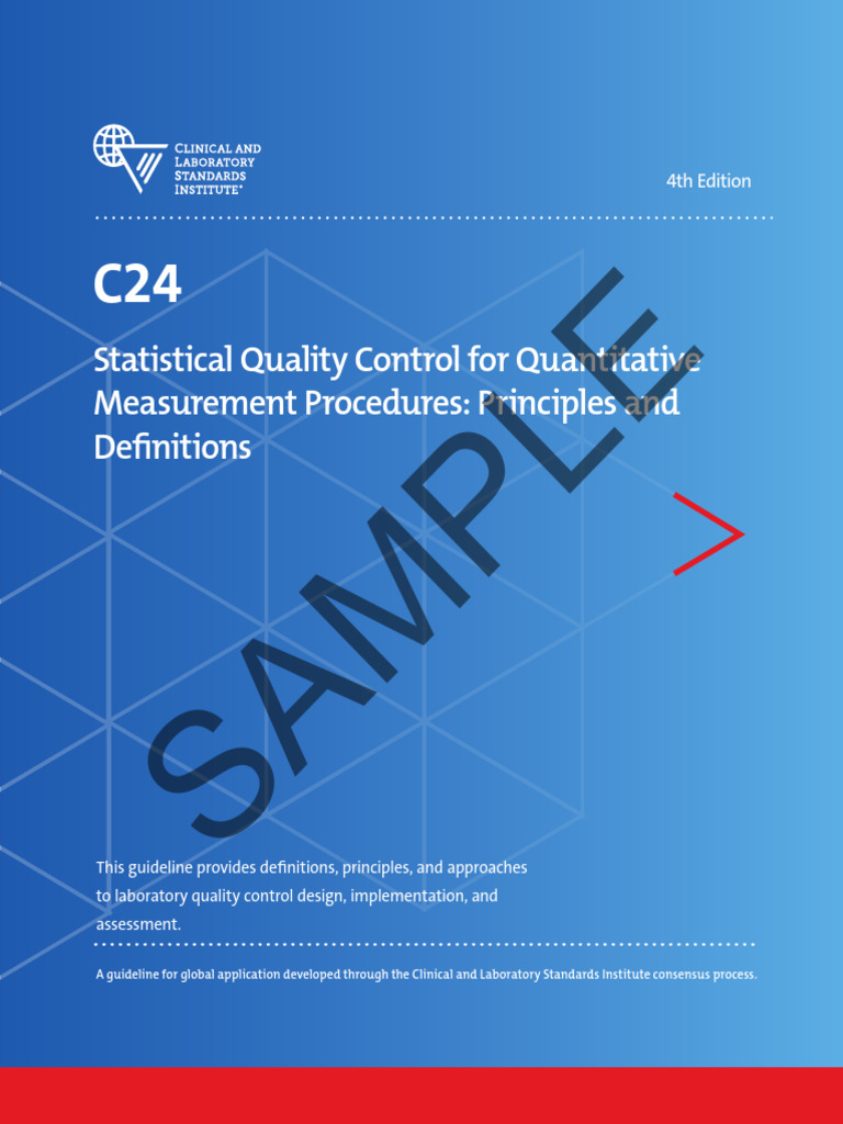 Statistical Quality Control Guidelines | PDF | Infection | Laboratories