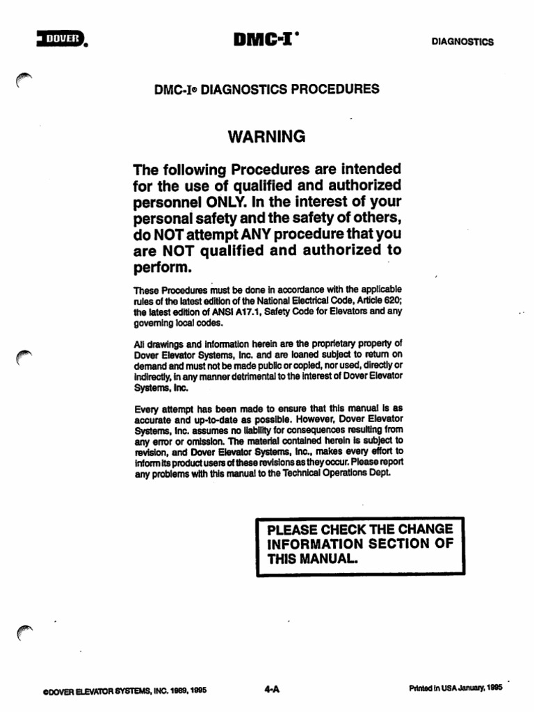 DMC 1 Diagnostics | PDF