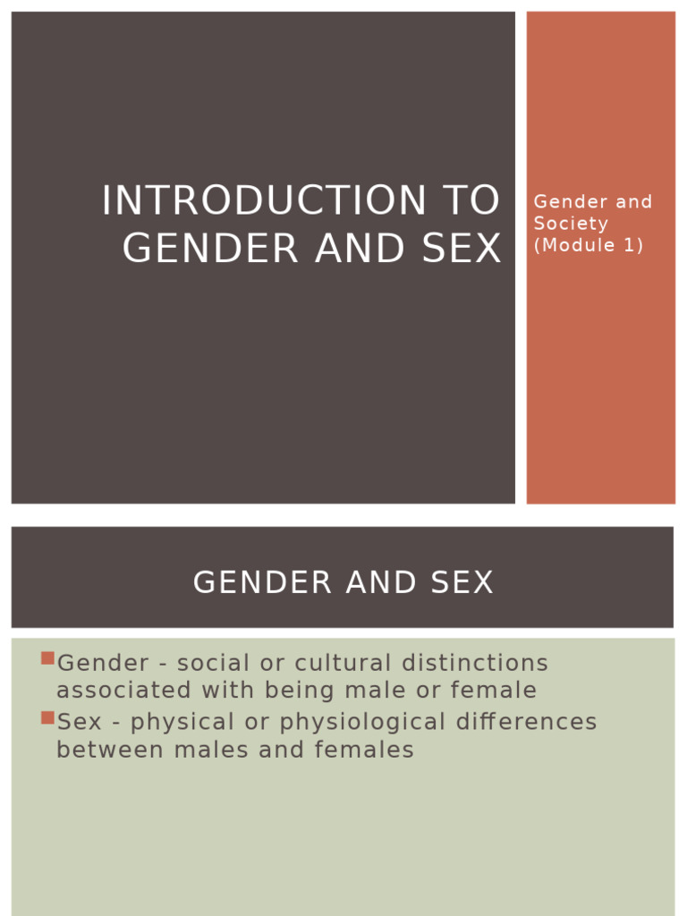 Understanding Gender and Society Concepts | PDF | Gender Studies | Gender