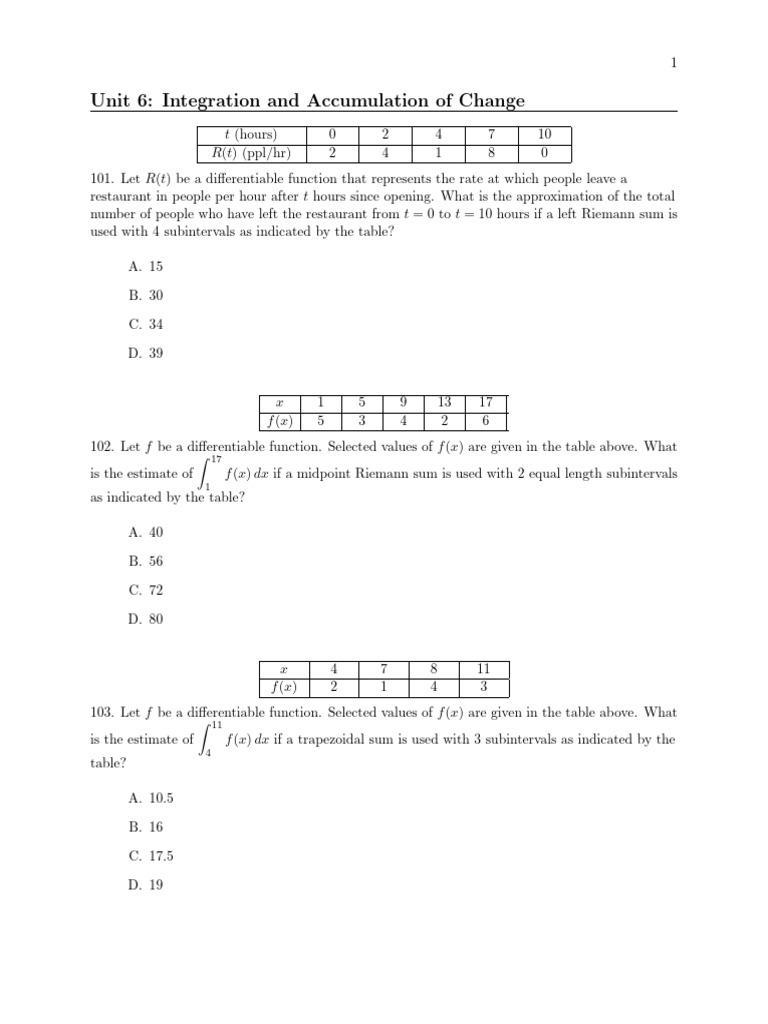 Riemann Sums and Integral Estimates | PDF | Mathematical Analysis ...