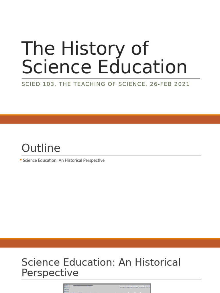 Lesson_3a_History_of_Science_Education_2021 (1) | PDF | Creationism ...