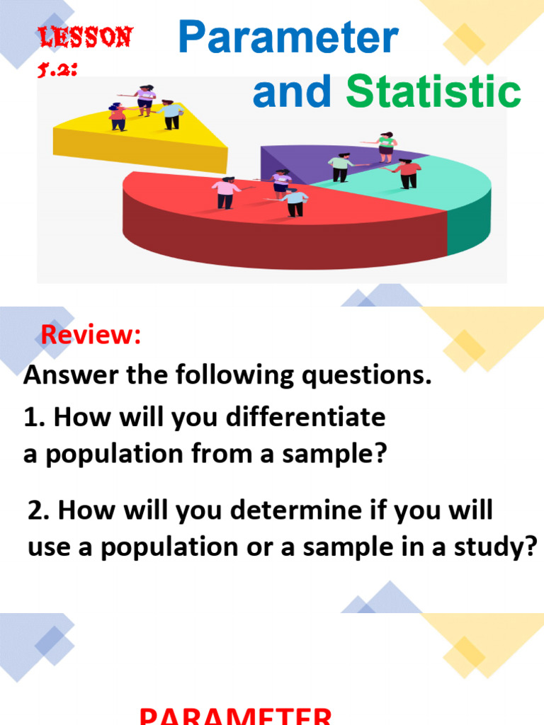 Understanding Parameters and Statistics | PDF | Variance | Standard ...
