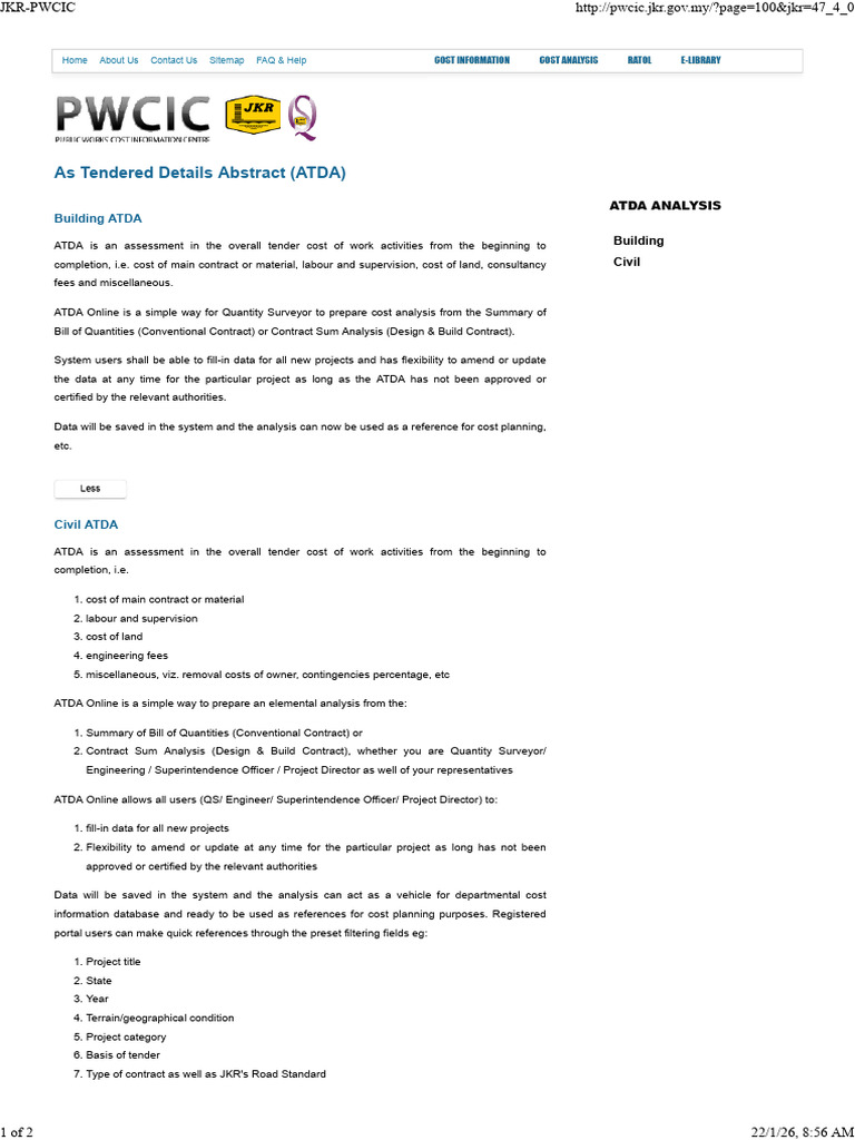 JKR-PWCIC ATDTA | PDF