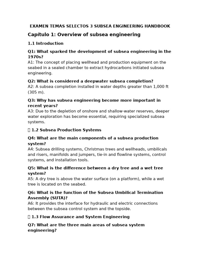 Subsea Engineering Handbook Overview | PDF