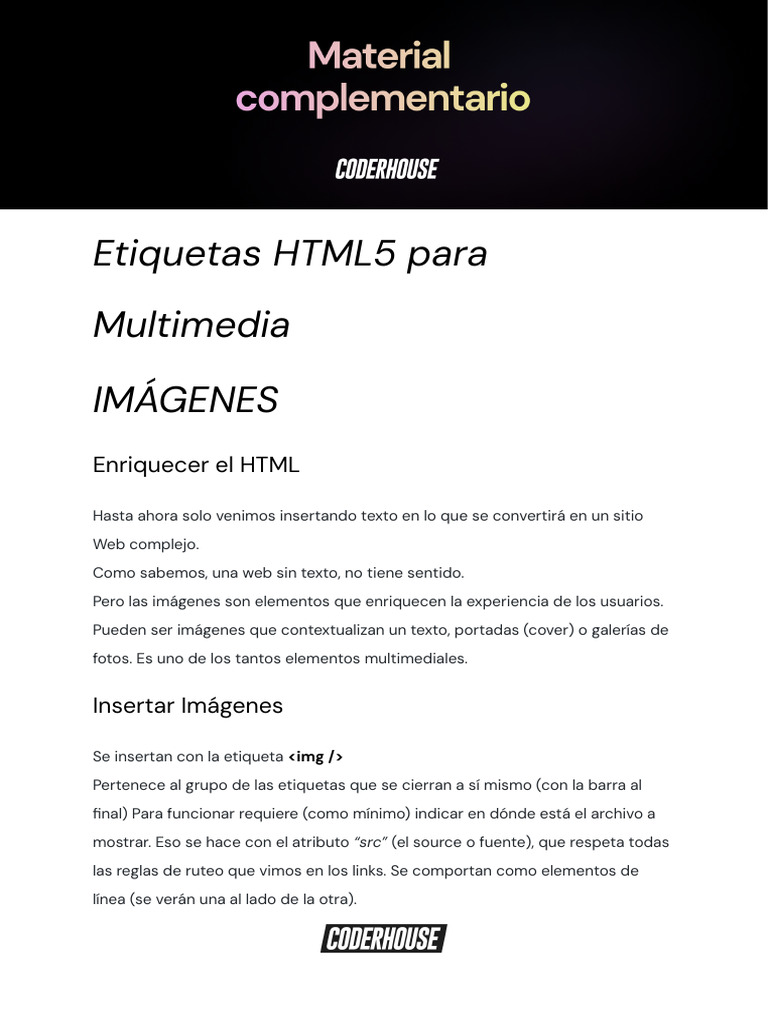 Clase 3_ HTML Y CSS - Material Complementario | PDF | HTML | Formatos ...