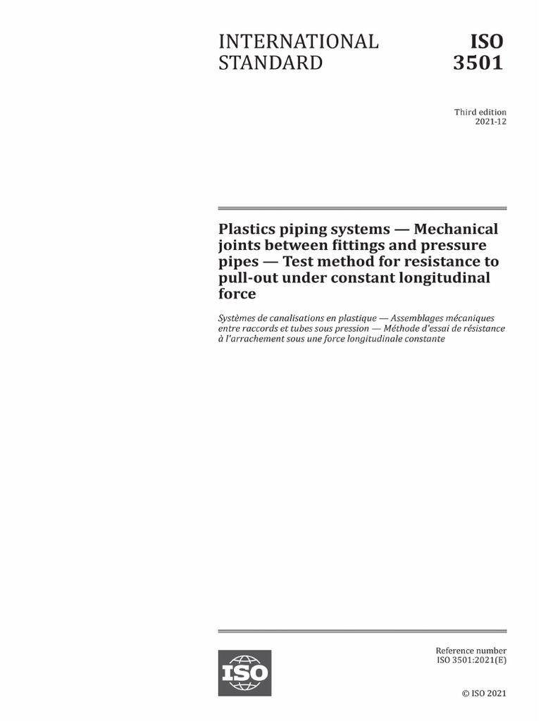 Iso 3501 2021 | PDF