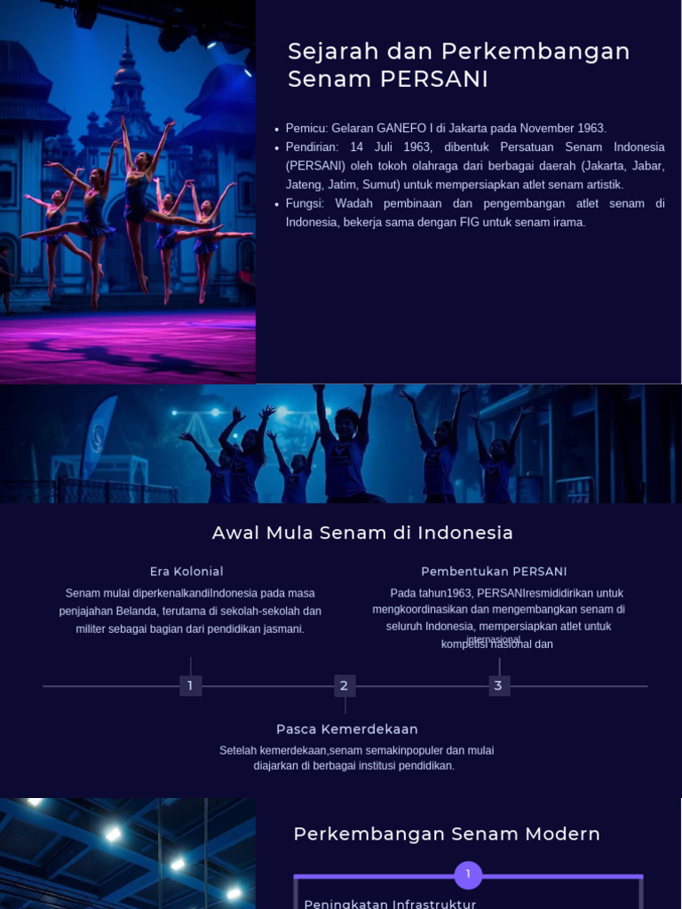 Sejarah dan Prestasi Senam PERSANI | PDF