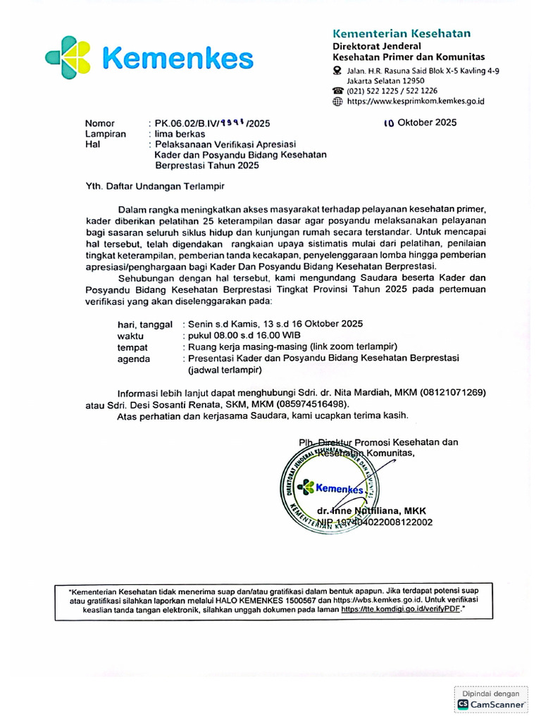 Kader Kesehatan Berprestasi 202…