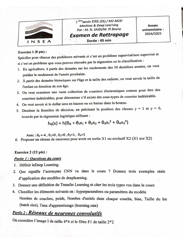 rattrapage 2025 | PDF
