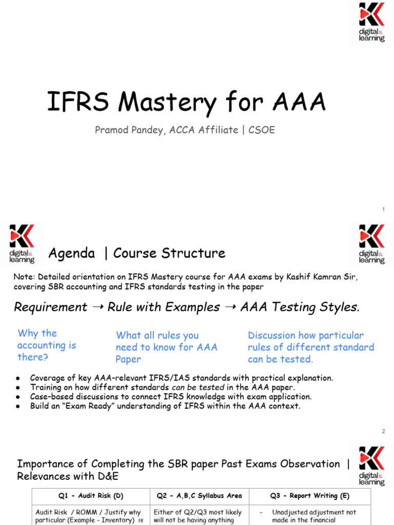 IFRS Mastery for AAA Exam Success | PDF | Deferred Tax | International ...