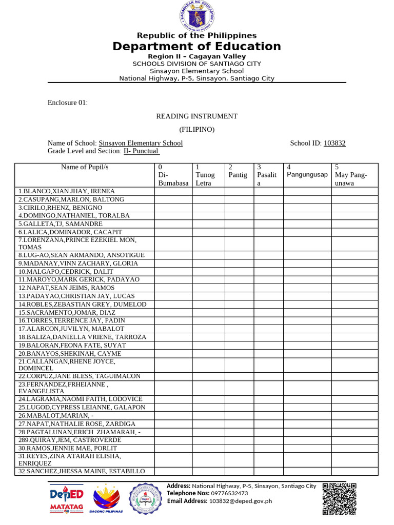 Reading Assessment for Grade II Students | PDF | Chess | Chess Openings