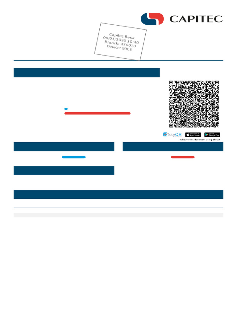 Capitec Bank Account Statement Summary | PDF | Payments | Business