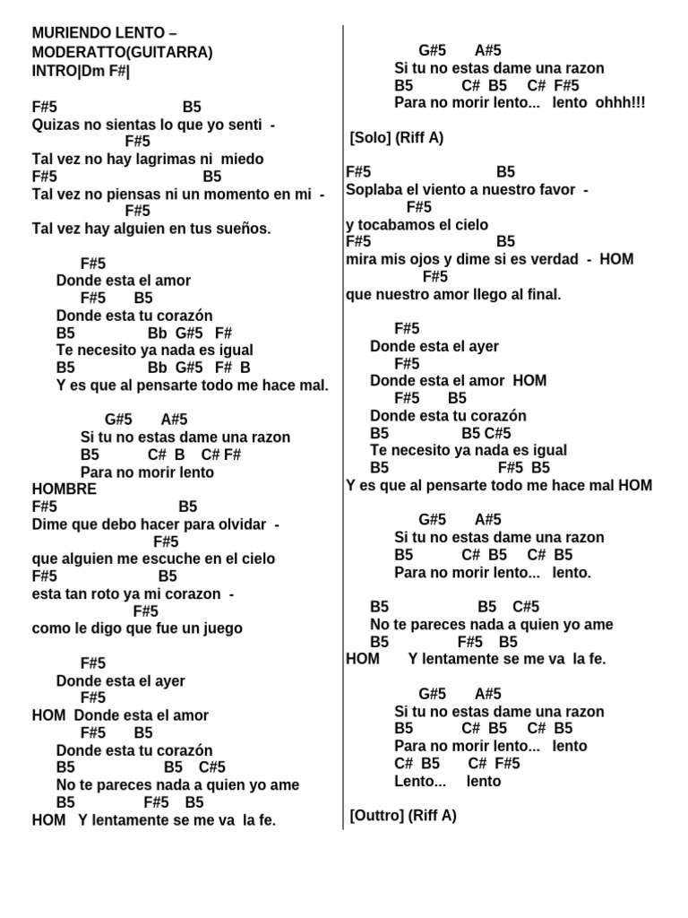 Letras de Canciones Pop en Español | PDF | Amor