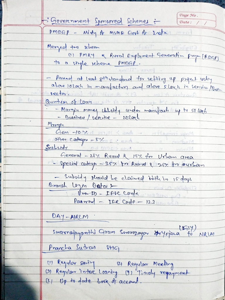 Government Schemes Overview and Details | PDF
