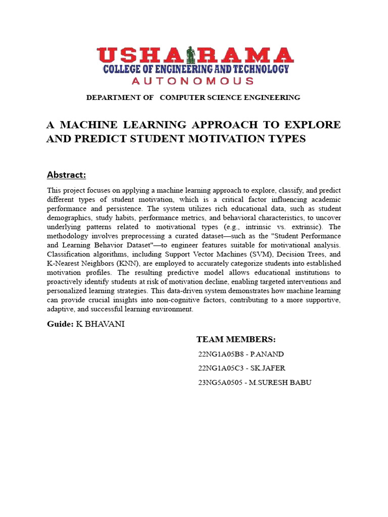 Motivation Abstract | PDF