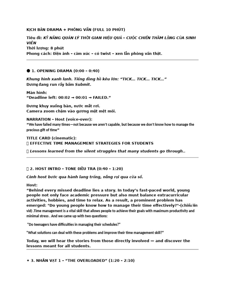 Effective Time Management for Students | PDF