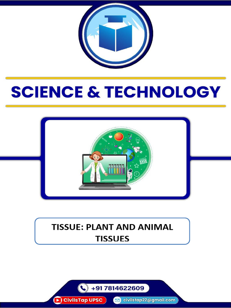 Plant and Animal Tissues Explained | PDF | Tissue (Biology) | Muscle