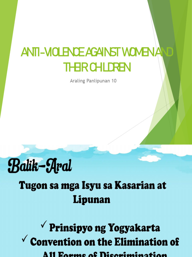 Anti Violence Against Women and Children | PDF