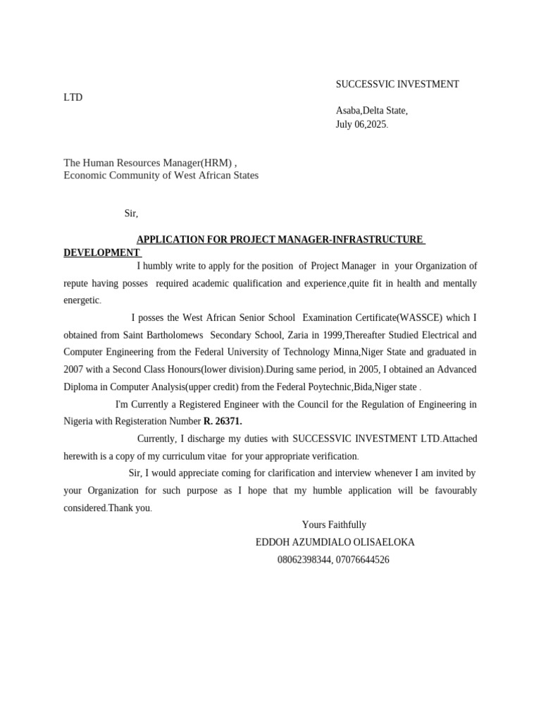 Project Manager Application - Infrastructure | PDF