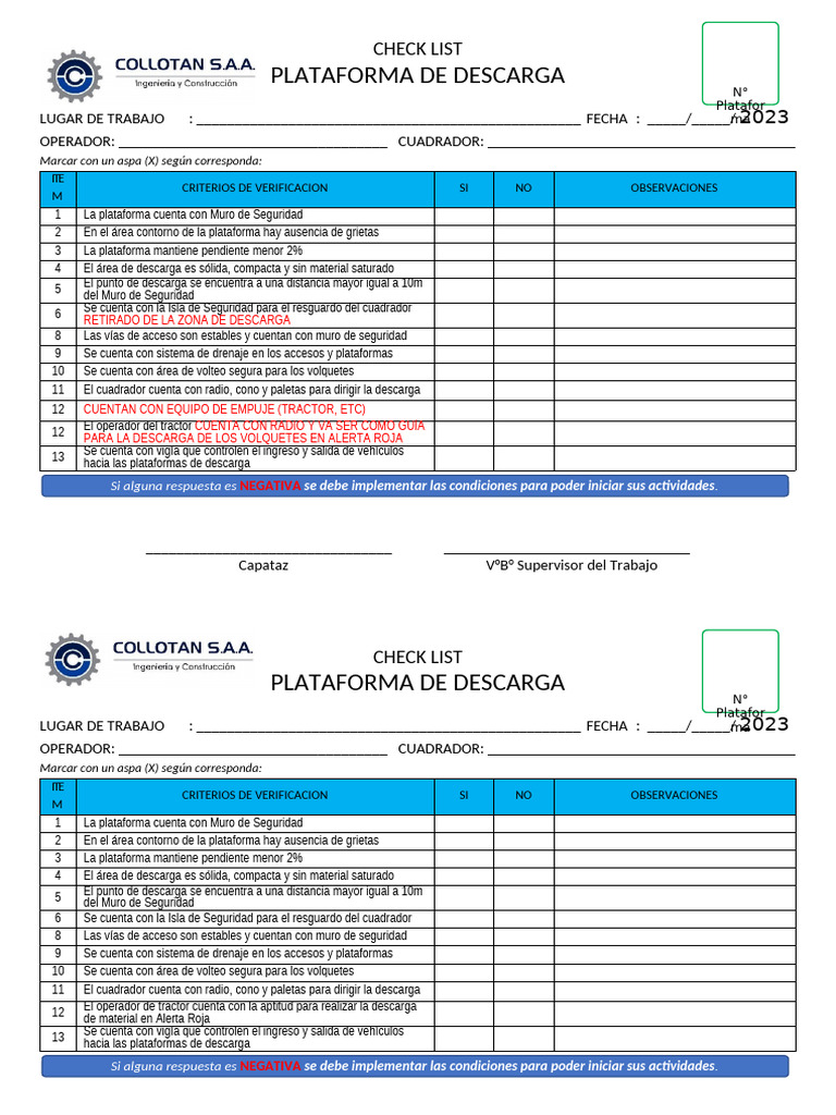 Checklist de Seguridad para Plataformas de Descarga | PDF
