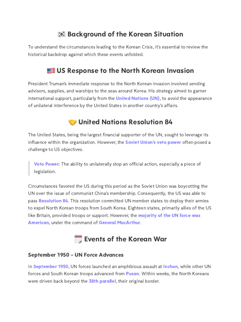 The Korean War and Its Aftermath | PDF | Korean War | Douglas Mac Arthur