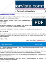 Partial Derivative Calculator
