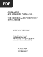  SECULARISM AND RELIGIOUS TOLERANCE – THE HISTORICAL EXPERIENCE OF BANGLADESH