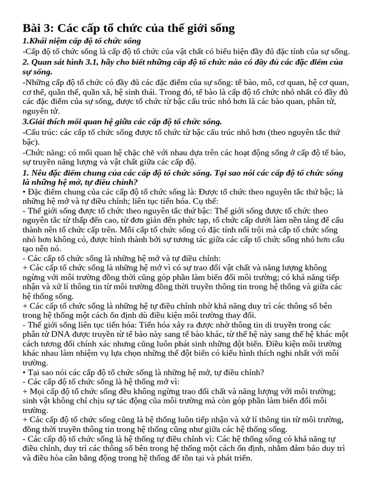 TL Sinh 10 | PDF