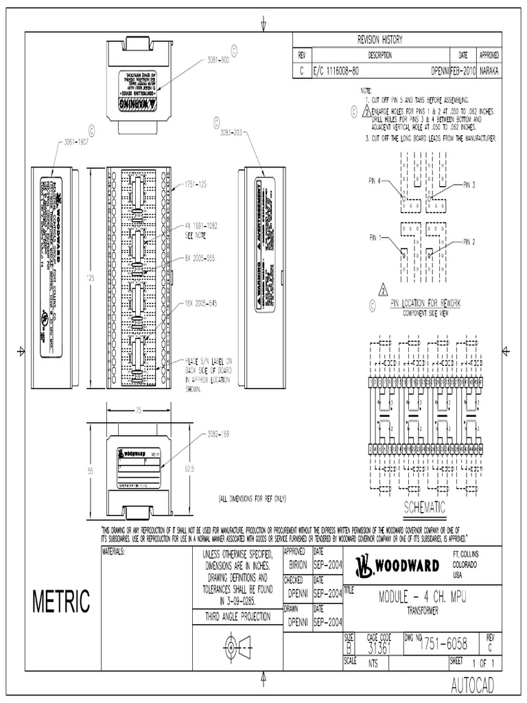 1751-6058 MPU 4 Channels Module | PDF