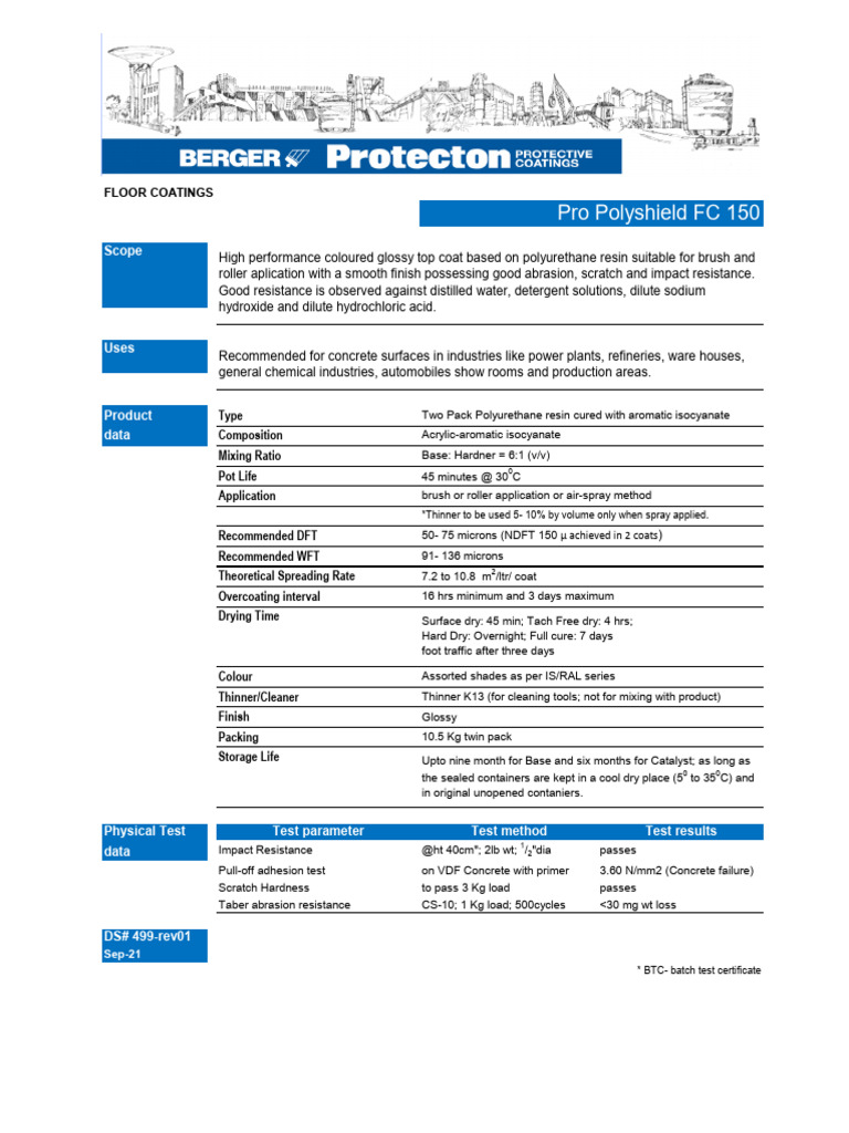 High-Performance Polyurethane Floor Coating | PDF | Industrial ...