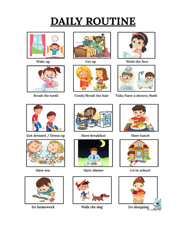 Simple Present - Routines | PDF