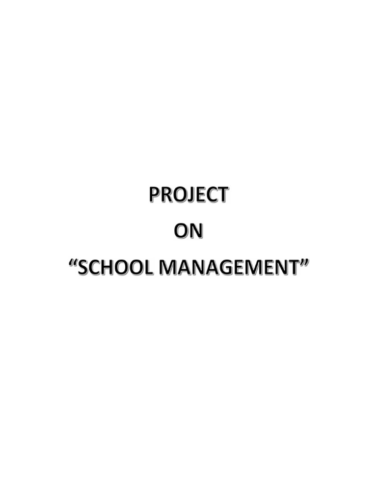 MySQL School Management System Code | PDF | Databases | Computing