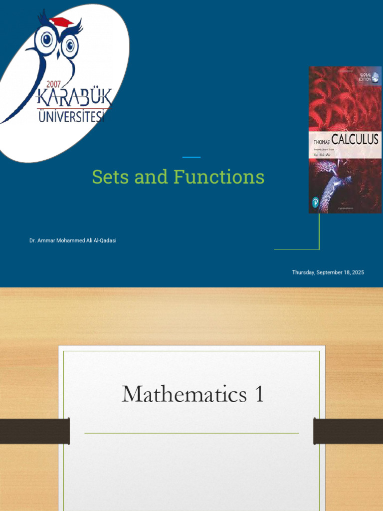 Sets and Functions Course Syllabus | PDF | Function (Mathematics) | Set ...