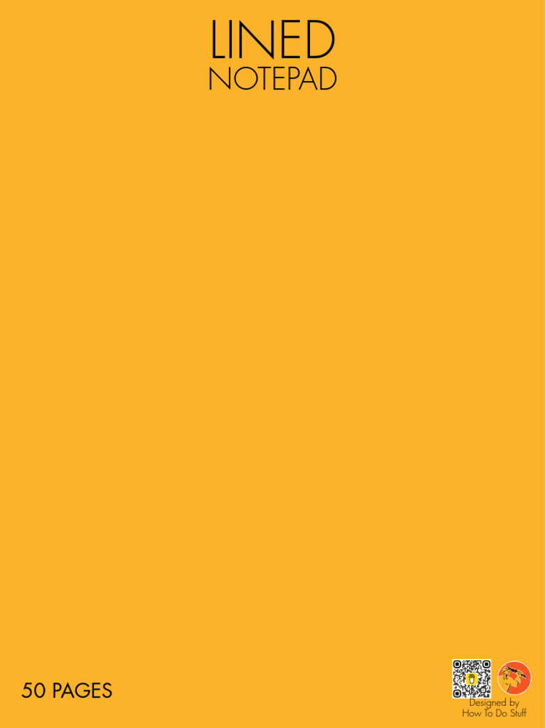 Lined Notepad | PDF