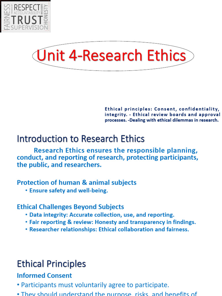 Research Ethics: Principles & Practices | PDF | Informed Consent | Science