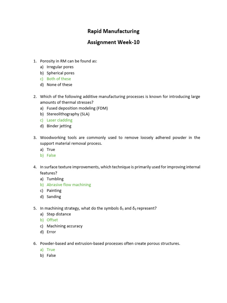 Solution Week 10 | PDF