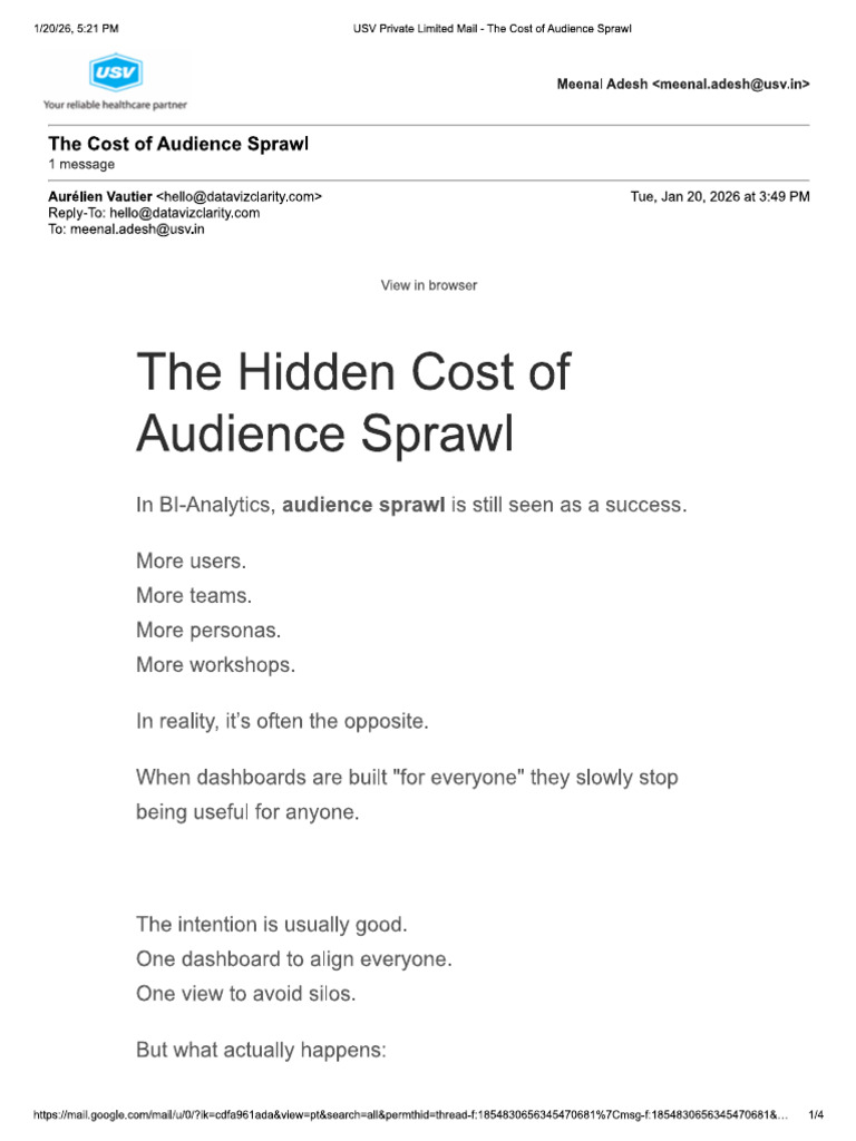 Aurélien Vautier - Hidden Cost of Audience Sprawl | PDF