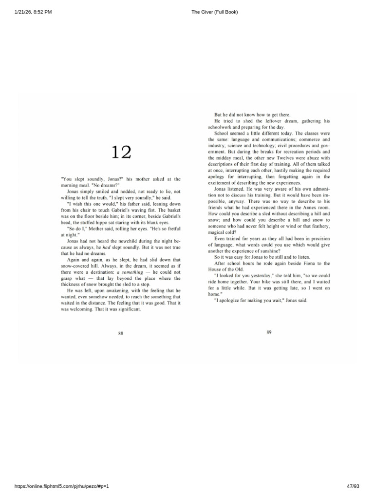 The Giver Part2 | PDF