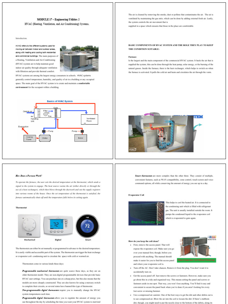 HVAC Systems: Components & Functions | PDF | Insulator (Electricity ...