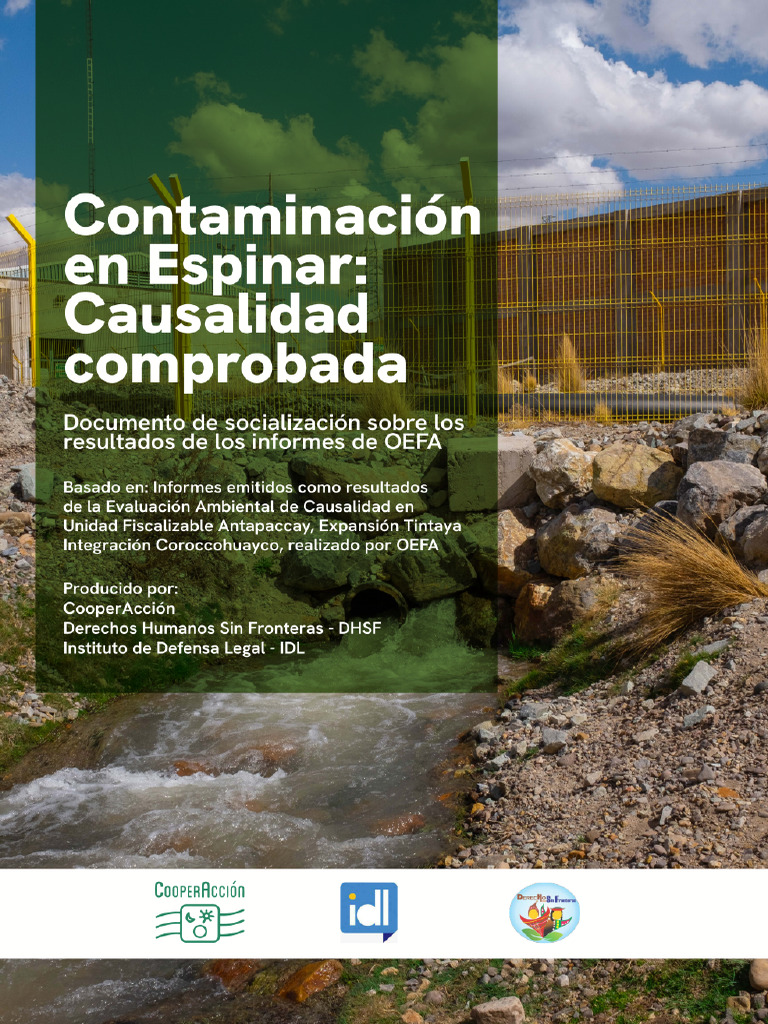 ContaminacionEspinar CooperAccion IDL DHSF 2024-Final | PDF
