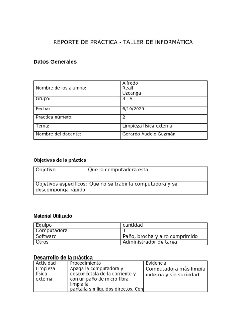 Reporte de Práctica | PDF | Archivo de computadora | Software antivirus