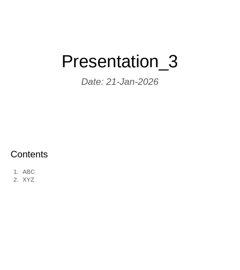 Presentation 3 | PDF