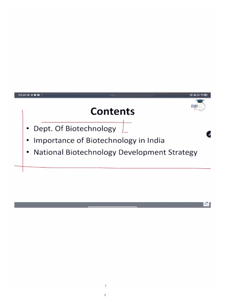 Department of Biotechnology | PDF