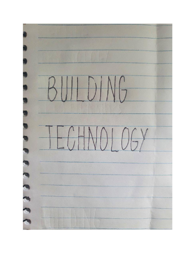 Arch 533 Building Technology Notes PDF | PDF