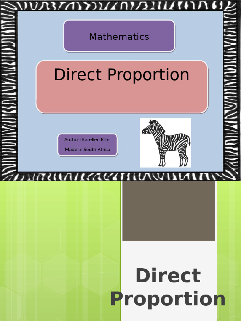 Understanding Direct Proportion in Math | PDF