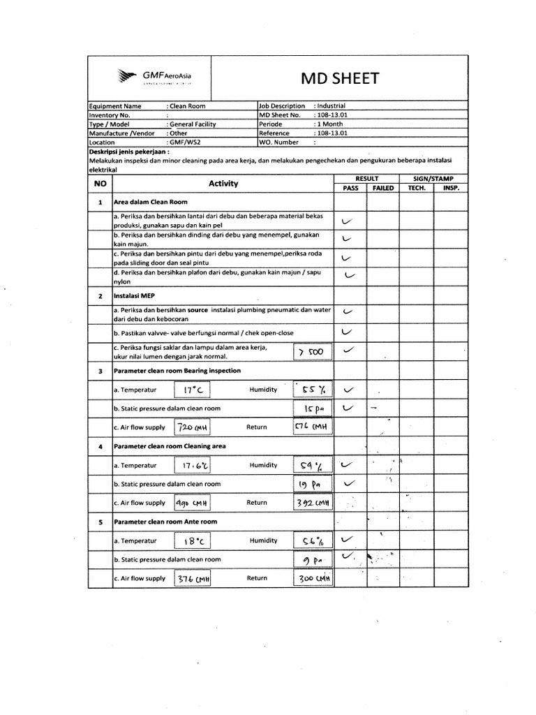 MD Sheet - 1 Month | PDF