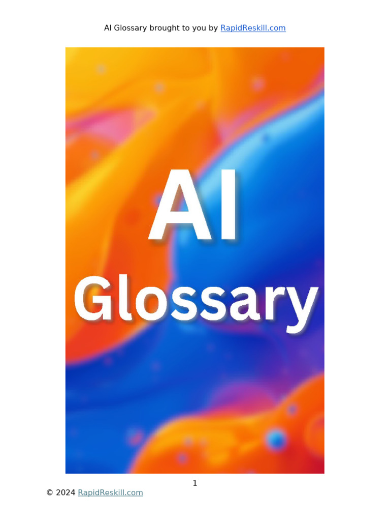AI Glossary | PDF | Artificial Intelligence | Intelligence (AI) & Semantics