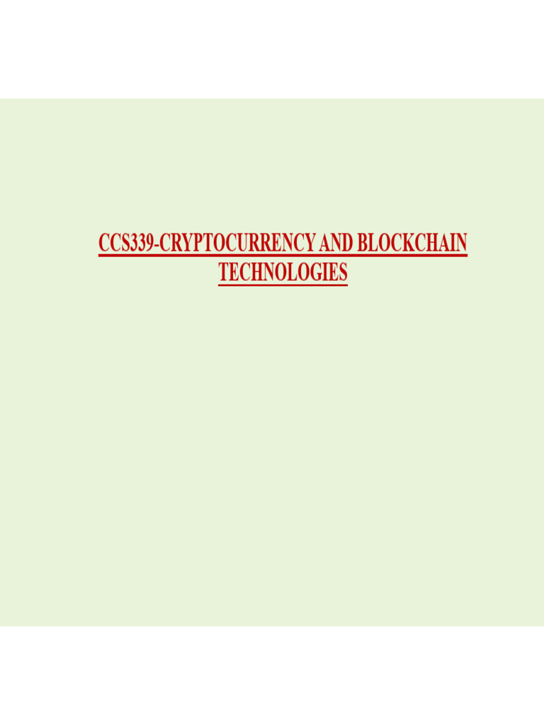 Introduction to Blockchain Technology | PDF | Computing | Computer ...