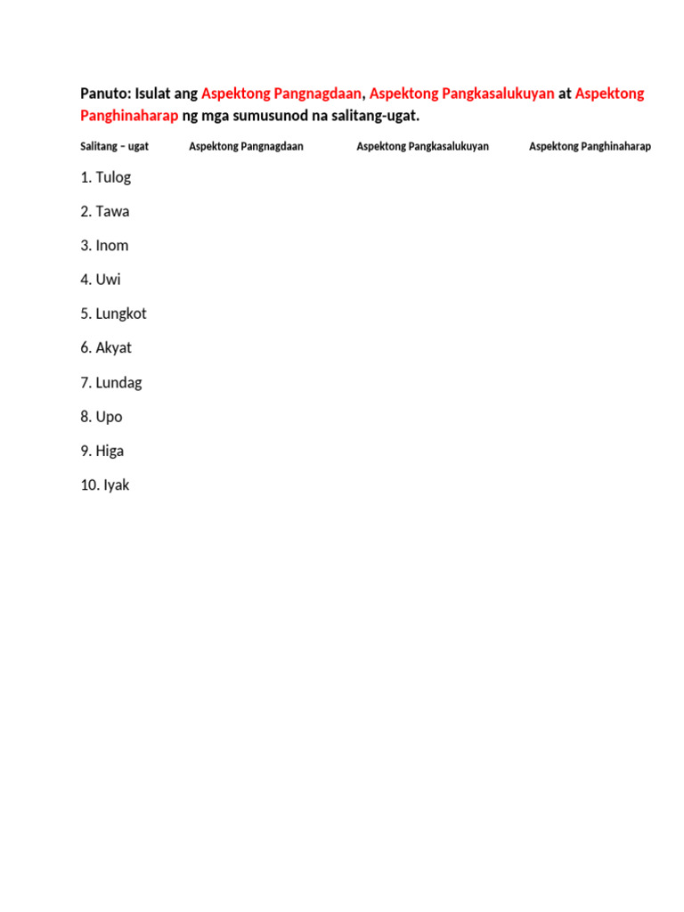 Q2 Gawaing Upuan | PDF